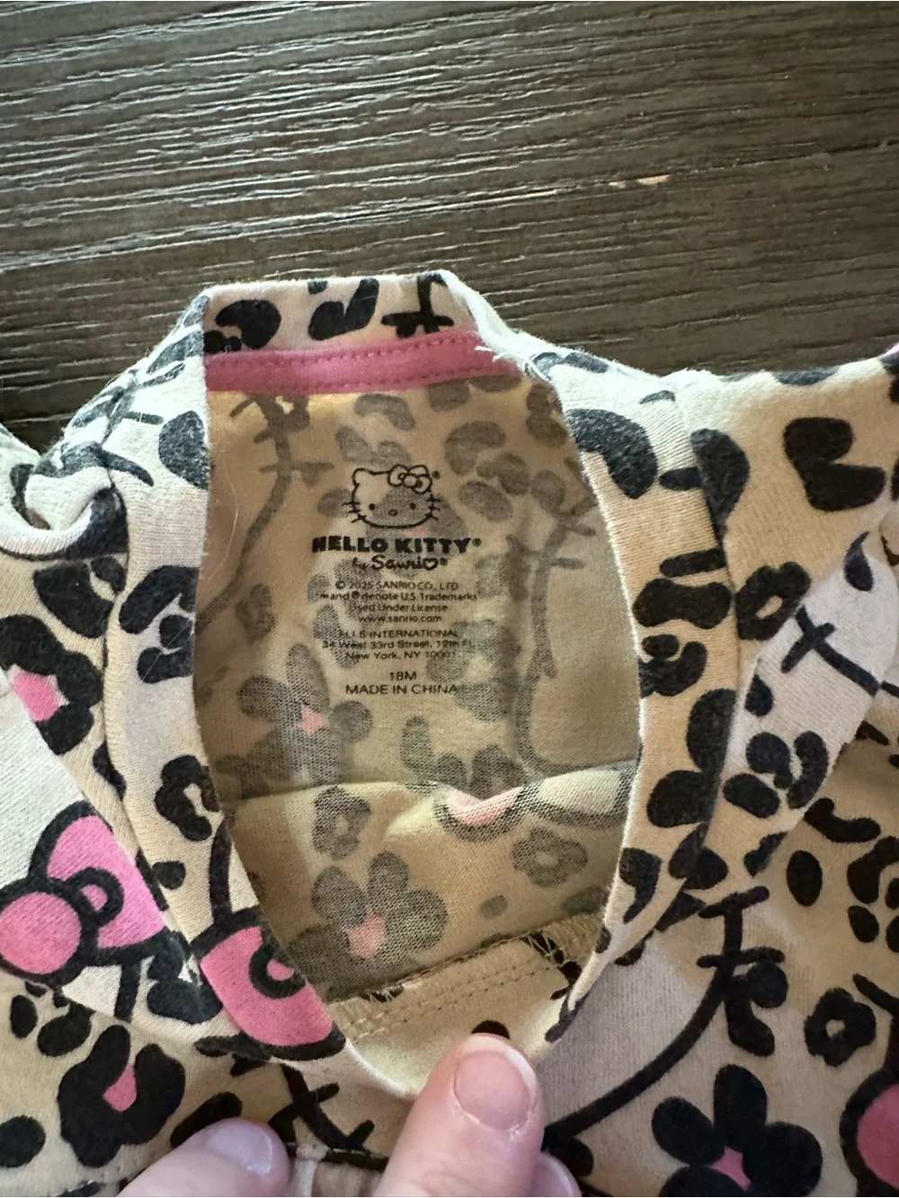 Girls 18mth Pink & White Hello Kitty Print Dress